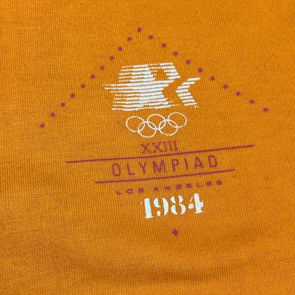 Vintage 1984 Levi’s Olympic Games Official Staff Uniform Orange Polo Shirt 80s M - Picture 4 of 7